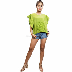 NAPAT Dames Blouses Coton Loose Style TOP Nouveau Modèle Casual - Product Image 1