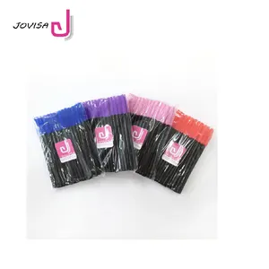 JOVISA High Quality Professional Cosmetics Eyelash Colorful Silicon Brush Eyelash Mascara Brush For Eyelash Extension