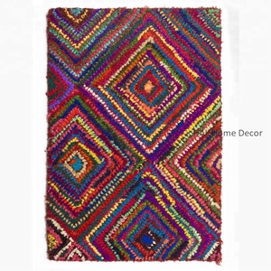 Alfombra decorativa de Chindi hecha a mano para el hogar para sala de estar, alfombras de diseño tejidas a mano en línea - Product Image 5