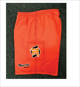กางเกงขาสั้นไมโครซอฟต์บอลที่กำหนดเองพร้อมสีที่กำหนดเองและโลโก้ - Product Image 3