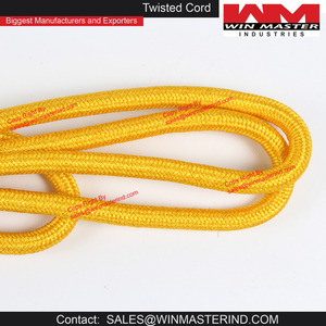 Cuerda trenzada de tamaño personalizado, cordón de dibujo multicolor, giro, hilo de cuerda de algodón 100% para uniformes formales - Product Image 6