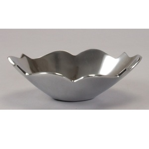ชามโลหะสแตนเลสสีเงินสำหรับตกแต่งคริสต์มาสโรงแรมร้านอาหาร - Product Image 3