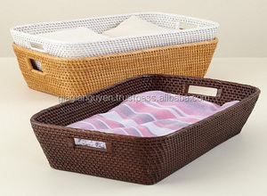 Prix bon marché Paniers de rangement en rotin tissé vintage écologiques-Grand design ovale moderne et antique - Product Image 4