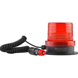 Magnetische Base Strobing Waarschuwingslampje 12-24V Ac/Dc Strobe Signaal Baken Met Lichtere Plug Zonder zoemer