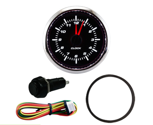 Manomètre de jauge d'horloge étanche, universel, 52mm 12V - Product Image 4