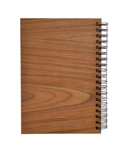 Cubierta de madera pura hecha a mano nuevo estilo corte trabajo diseñado estrella pentagrama cubierta de madera ecológica cuaderno espiral de oficina 120 páginas - Product Image 5