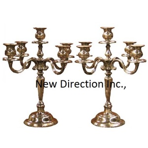 Luz de vela de alta calidad, Decoración de mesa de cena, candelabro decorativo de Metal de aluminio, soporte de vela - Product Image 2