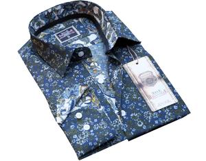 Blue Tones Floral Men <b>Shirt</b> - Product Image 1