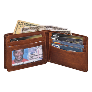 Leo Torresi Latest Design Buff Katta Galaxy Genuine Leather <b>Trifold</b> <b>Wallet</b> for Men - Product Image 3