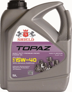 SHIELD TOPAZ SAE 15W40 CG-4 Lubrifiant automobile Composition générale Huile de base - Product Image 1