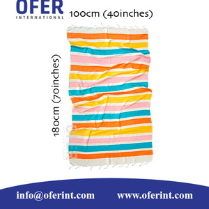 Toalla turca Seleron, toalla Pestemal Fouta Toallas Peshtemal Hammam Manta al por mayor-Estilo multicolor - Product Image 2