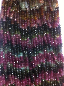 AAA Quality Multi <b>Tourmaline</b> Faceted Beads - Product Image 2
