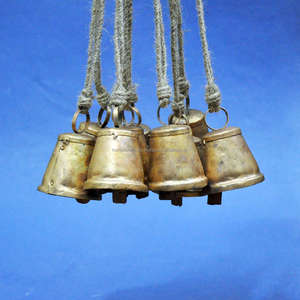 Rustic Small Vintage Metal Cowbells Handmade Decorative <b>Bells</b> for Home, Garden, and Farmhouse Decor - Product Image 6