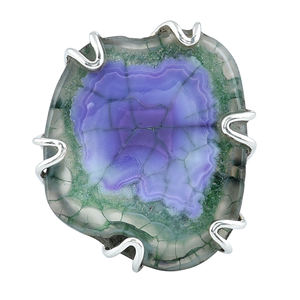 น่ารัก.925เงินสเตอร์ลิงแหวนทำด้วยมือควอตซ์คริสตัลราคาต่ำขายส่งผู้ผลิต Casa de Plata - Product Image 2