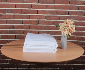 Toallas de baño Extra duraderas de algodón de alta calidad, lavables, blancas, Textiles de Hotel, tela de rizo - Product Image 1
