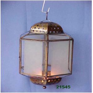 สวนกลางแจ้งตกแต่งโคมไฟแขวนเปรียบเทียบการออกแบบพิมพ์แก้วโลหะ Votive เชิงเทียนสําหรับคริสต์มาส - Product Image 2