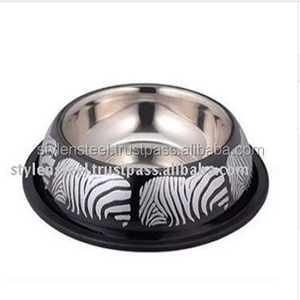 Cuenco de comida para mascotas de acero inoxidable personalizado al por mayor, cuenco para perros con impresión, cuenco de alimentación para mascotas - Product Image 1