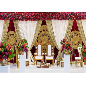 Nouveau panneau d'arrière-plan rond pour mariage indien, panneau d'arrière-plan ovale pour mariage, magnifique panneau d'arrière-plan pour mariage - Product Image 1