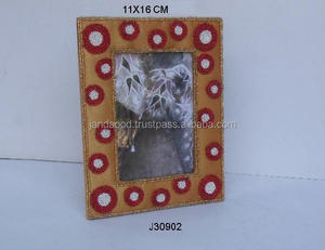 Cadre photo de haute qualité avec perles de verre différentes couleurs disponibles pour les cadres photo en perles de verre de table - Product Image 3