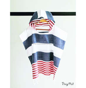 เสื้อปอนโชคลุมไหล่สำหรับเด็ก,เสื้อปอนโชชายหาดเสื้อคลุมมีฮู้ดเหมาะสำหรับใส่ไปชายหาดน้ำหนักเบา - Product Image 2