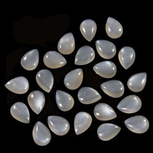 3mm 4mm piedra lunar gris Natural pera Lisa cabujones calibrados fabricante de piedras preciosas sueltas tienda en línea precio al por mayor Alibaba - Product Image 1