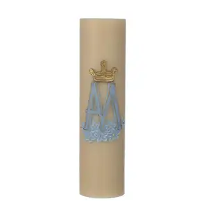 Best Altar Candle Marian Symbol Beeswax For The Church Organic soy wax Candles 8cm Suppliers Wholesaler Manufacturer