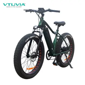 Vtuvia 26*4.0 Fat Tire 1:1 Intelligent Pedaalassistsysteem Pas 250W Strand Elektrische Fiets Met 7 Speed Shimano Derailleur