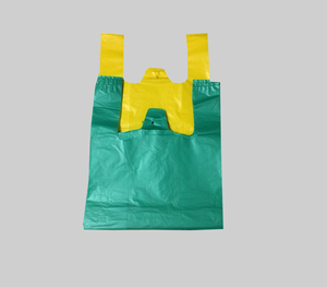 Sacs de courses en plastique biodégradable LDPE à soufflets latéraux, fabriqués au Vietnam, pour légumes verts et jaunes, prix économique - Product Image 1