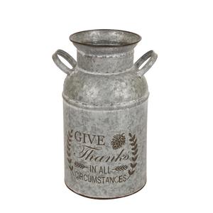 Pot de fleurs Vintage en étain, Pot de fleurs, Vase de décoration, ornements de meubles, accessoires de jardin, Pot à lait européen - Product Image 1