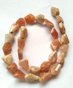 Pépite de pierre de soleil de haute qualité pierre précieuse à facettes percée grossiste de collier de guérison en cristal de pierre naturelle à brin complet - Product Image 3