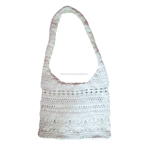 Fait main Au Crochet Sac de Plage Indien Fourre-Tout Sacs En Gros Crochet Dames Sac À Main - Product Image 5