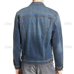 Logo personnalisé Veste en jean unie décontractée à manches longues pour hommes, tout nouveau style de veste en jean, fabriquée à partir de tissu de haute qualité - Product Image 3