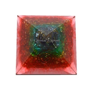 Buy Online Blue Sun Stone Agate Orgone Pyramids - Crystal Export - Product Image 1