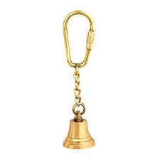 Petite cloche suspendue en laiton dans un décor de temple de Noël fait à la main de style antique avec un emballage en boîte rentable de taille personnalisable - Product Image 4