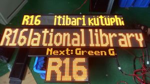 Xe Buýt Kỹ Thuật Số Biển P10 Trắng LED Màn Hình Hiển Thị Scrolling Hiển Thị Thông Tin Tuyến Đường Xe Buýt - Product Image 3