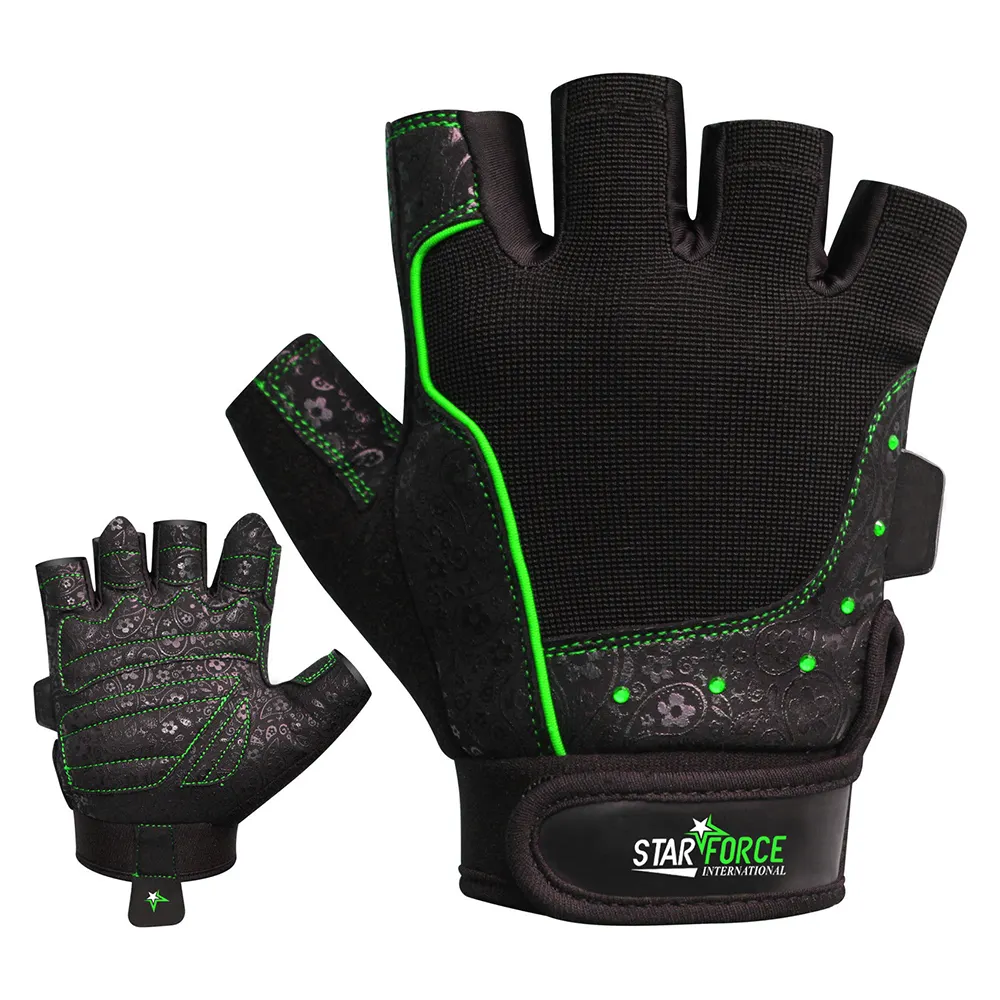 High Quality Weight Lifting Gloves Workout Fitness Body Building Training Exercise Gym Sport Green