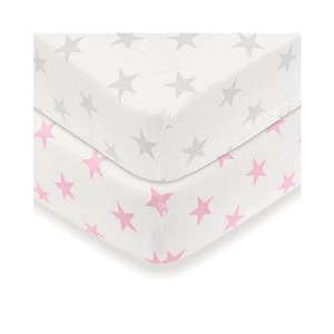 Baby Fitted Crib Sheet Set 100% Organic Cotton - Product Image 1