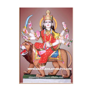 รูปปั้นดูร์กามาห์หินอ่อนที่มีเอกลักษณ์เฉพาะตัว - Product Image 1
