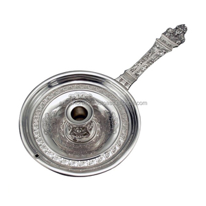 Highest Quality Candle Holder Handmade Hotel Decoration Silver <b>Candlestick</b> Holder <b>Brass</b> Chamberstick Candle Holder - Product Image 2