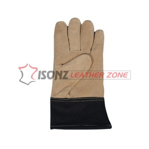 Guantes de Soldadura de Cuero Genuino ISONZ Leather Zone EN 388 Anti-Corte Anti-Impacto (Nivel 3) Resistentes al Fuego Sin Forro 1.2mm de Grosor - Product Image 4