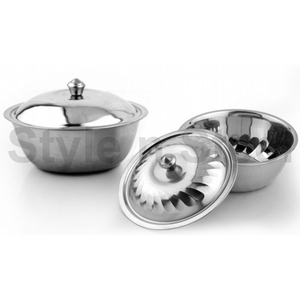 Wholesale Modern Stainless <b>Steel</b> Multi functional Mixing <b>Bowl</b> Set Designer <b>Bowl</b> With Knob Lid Stainless <b>Steel</b> - Product Image 1