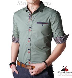 Chemise Habillée Formelle pour Homme en Gros, Style Classique Bien Ajusté 100 % Coton à Manches Longues la Mieux Vendue - Product Image 4