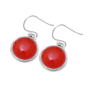 Romantique 925 Sterling Silver Boucle D'oreille Charme Cornaline Gemme À La Mode À La Mode Argent Plaqué Bijoux pour Femmes Cadeau - Product Image 1