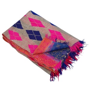 Edredón Kantha bordado a mano Vintage de alta calidad, colcha de algodón hecha a mano Reversible para el hogar del Hotel, colección al por mayor - Product Image 6