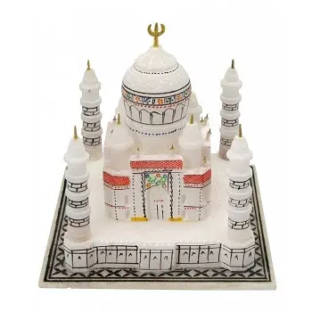 Beste Kwaliteit Originele Handgemaakte Wit Alabester Marmer Taj Mahal Souvenir Op Beste Prijs In India