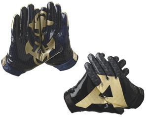 Gants de football américain en silicone imprimés Ensemble grande taille Produit du fabricant respirant - Product Image 1