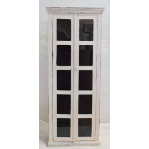 Clásico estilo europeo escandinavo tendencias puertas de vidrio de madera maciza escaparate de almacenamiento de color de cal armario - Product Image 5