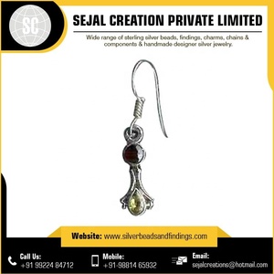 Pendientes de Plata de Ley con Cuentas de Piedras Preciosas para Mujer - Regalo de Boda y para Ocasiones Festivas - Product Image 6