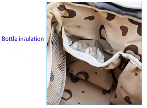 Mochila portátil impermeable al por mayor, bolsa de pañales de nailon, bolsa de pañales impermeable de lona de lujo para viaje personalizada para mamá - Product Image 6