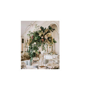 GOLD PLATED <b>FLOWER</b> VASE NEW STYLE CENTERPIECE NEW <b>FLOWER</b> VASE IN WHOLESALE PRICE LATEST METAL <b>FLOWER</b> POT - Product Image 2